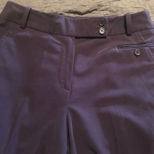 Plum size 8 DressBarn easycare career pants snazzy